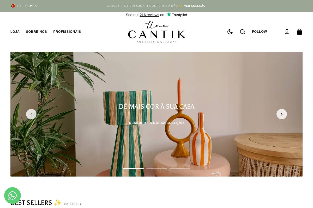 Uma Cantik homepage screenshot