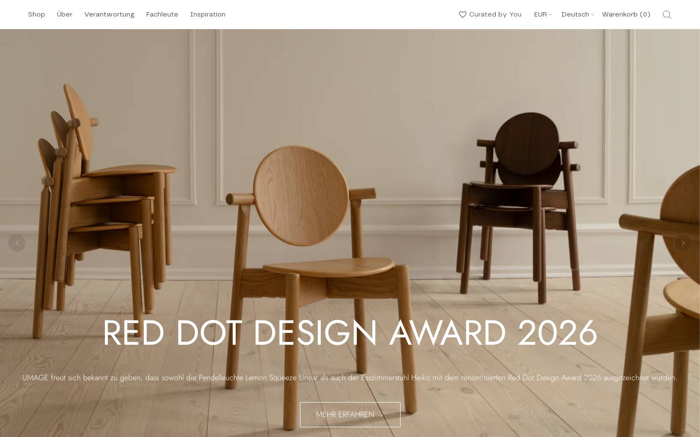 UMAGE homepage screenshot