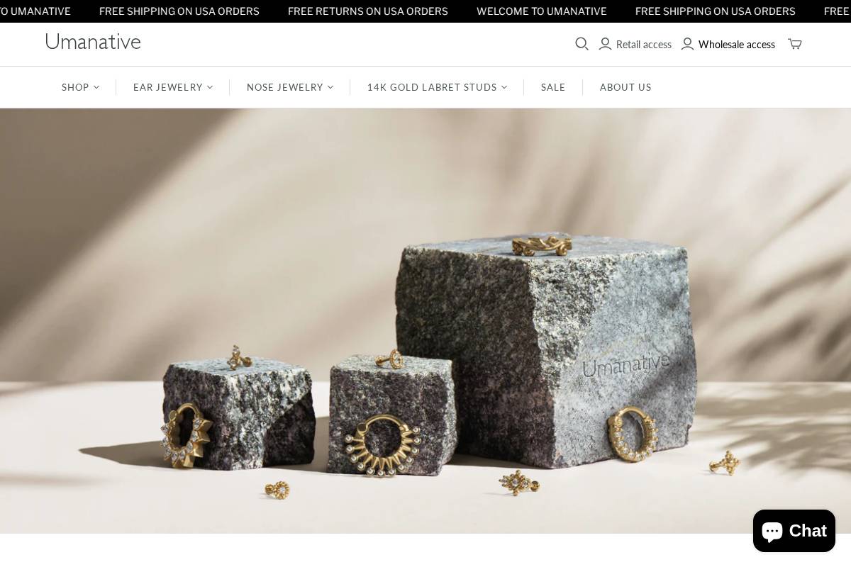 umanative.com homepage screenshot