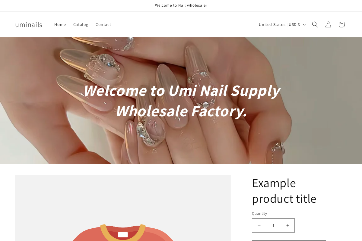 uminails homepage screenshot