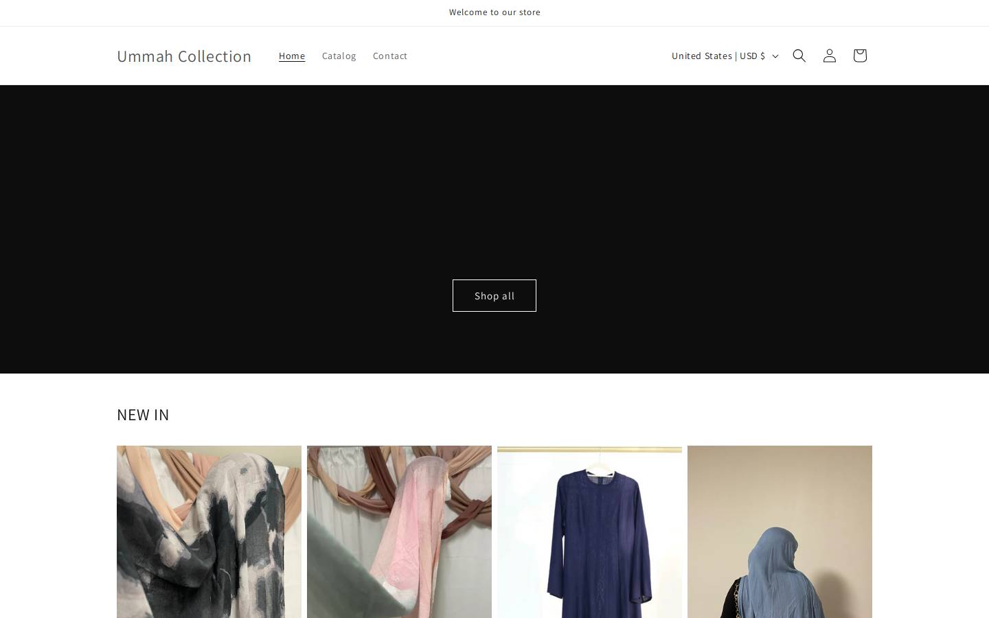 ummahcollection.shop homepage screenshot