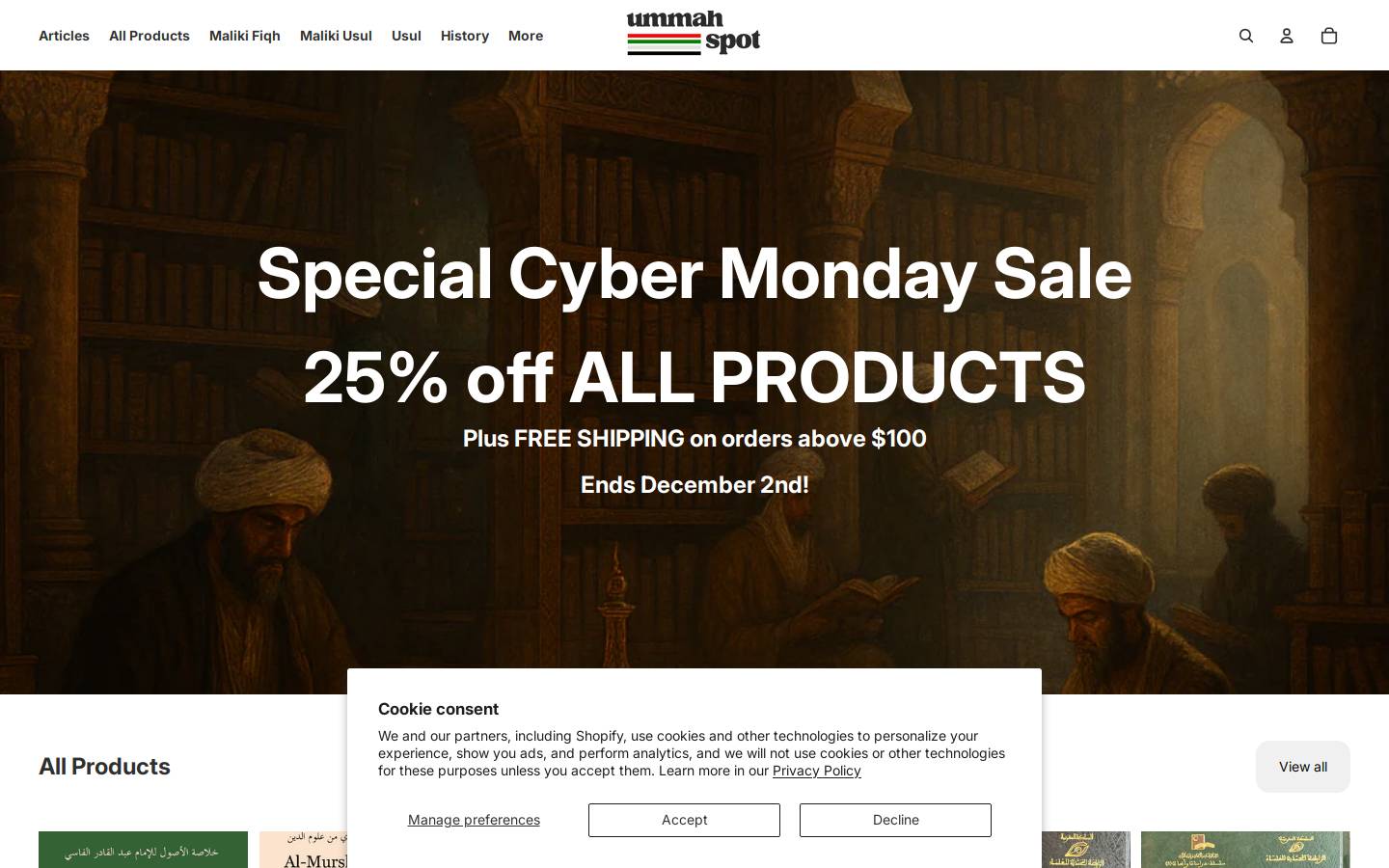 ummahspot.com homepage screenshot