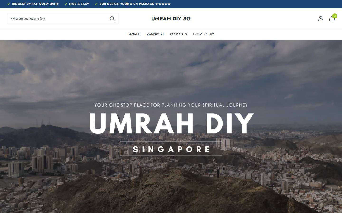 umrahdiysg.com homepage screenshot