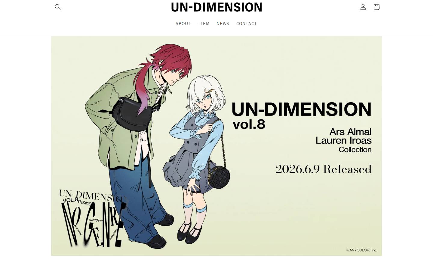 un-dimension.com homepage screenshot