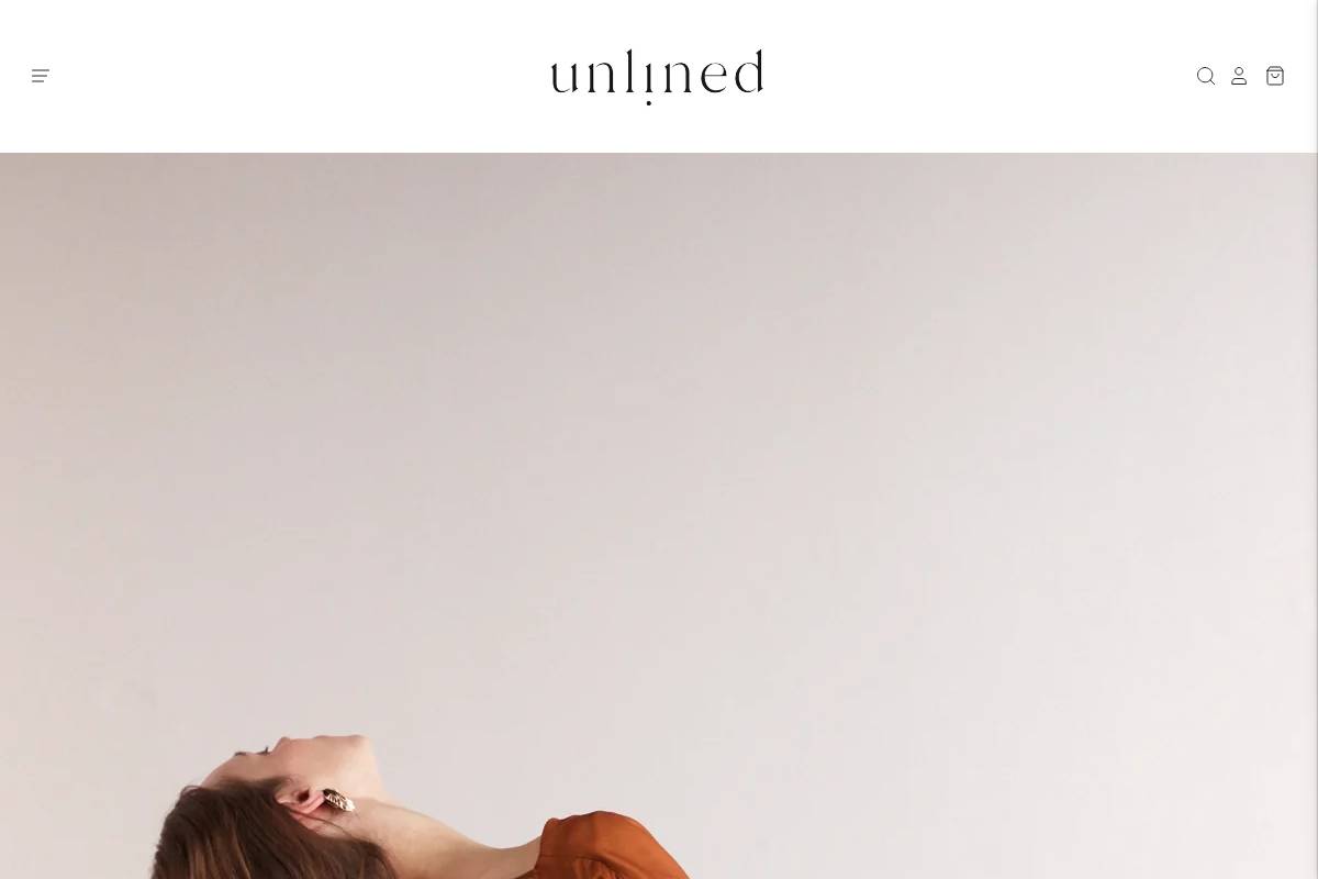 un-lined.com homepage screenshot