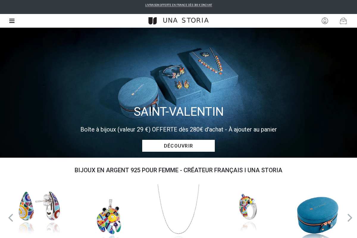 Una Storia homepage screenshot