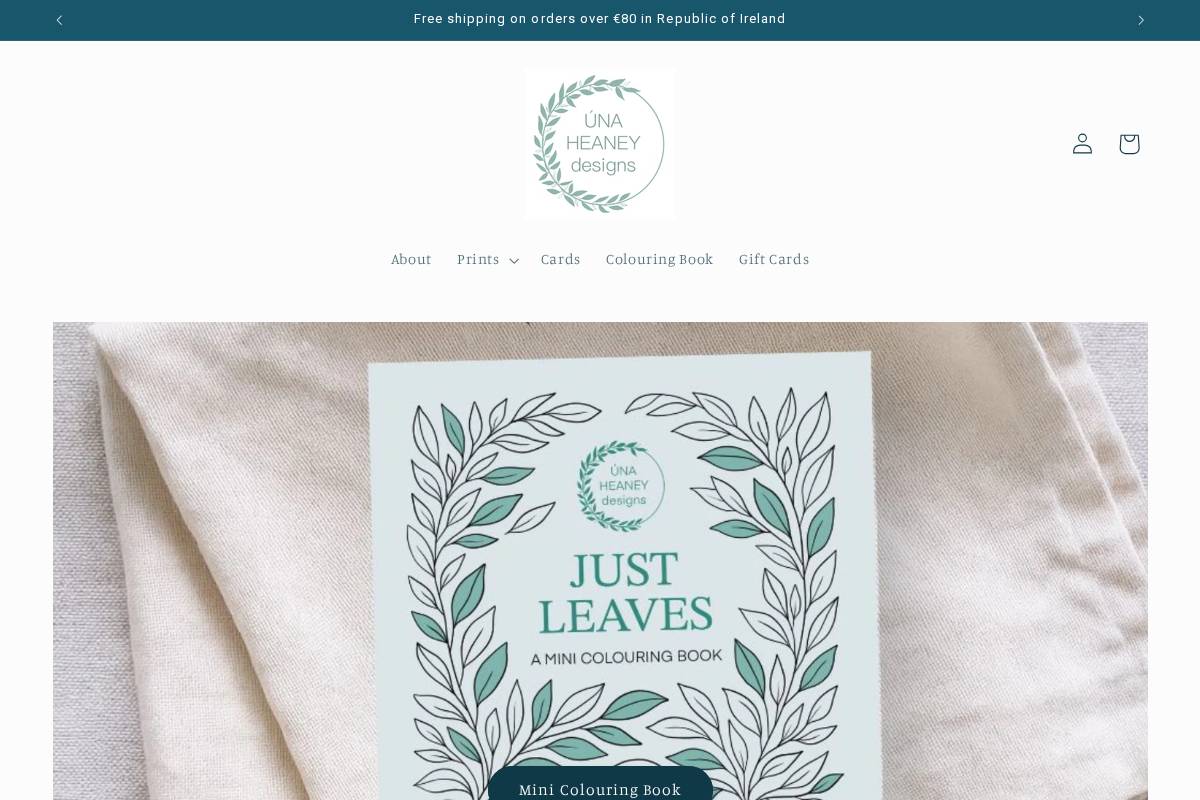 unaheaneydesigns.com homepage screenshot