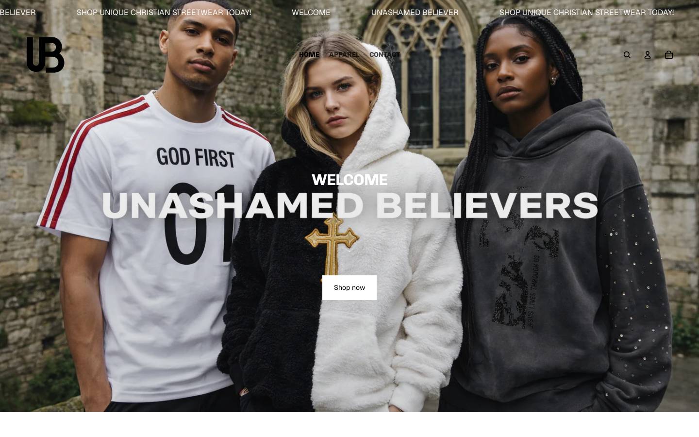unashamedbeliever.com homepage screenshot