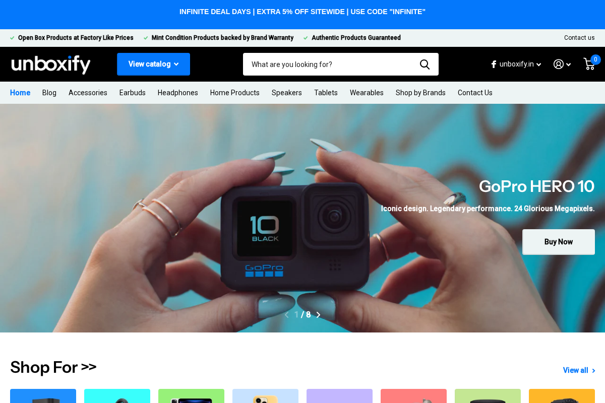 Unboxify homepage screenshot