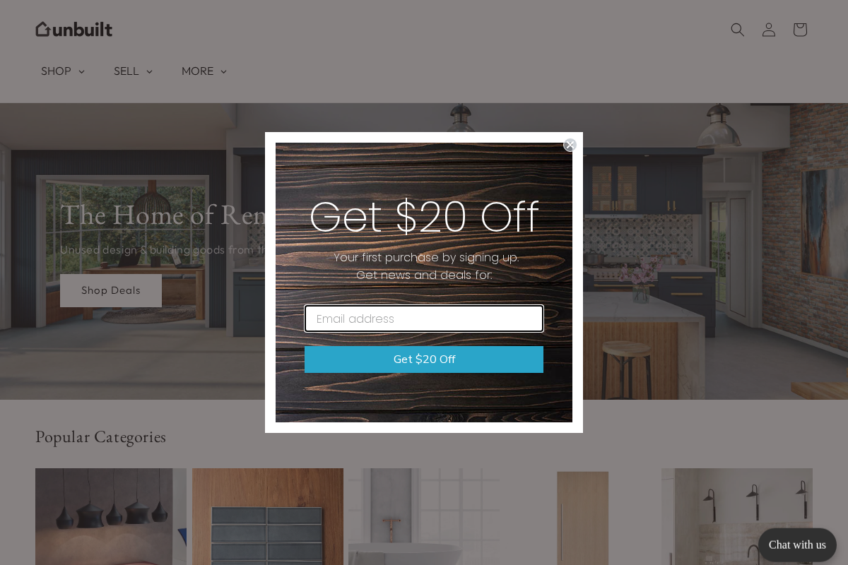 unbuilt homepage screenshot