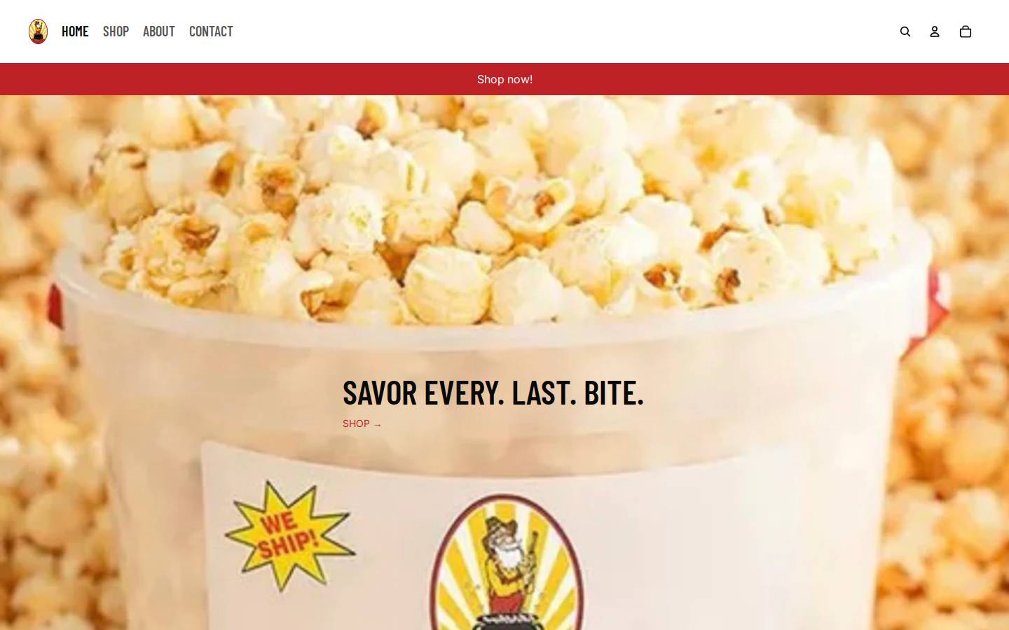 uncledaveskettlekorn-tampa.com homepage screenshot