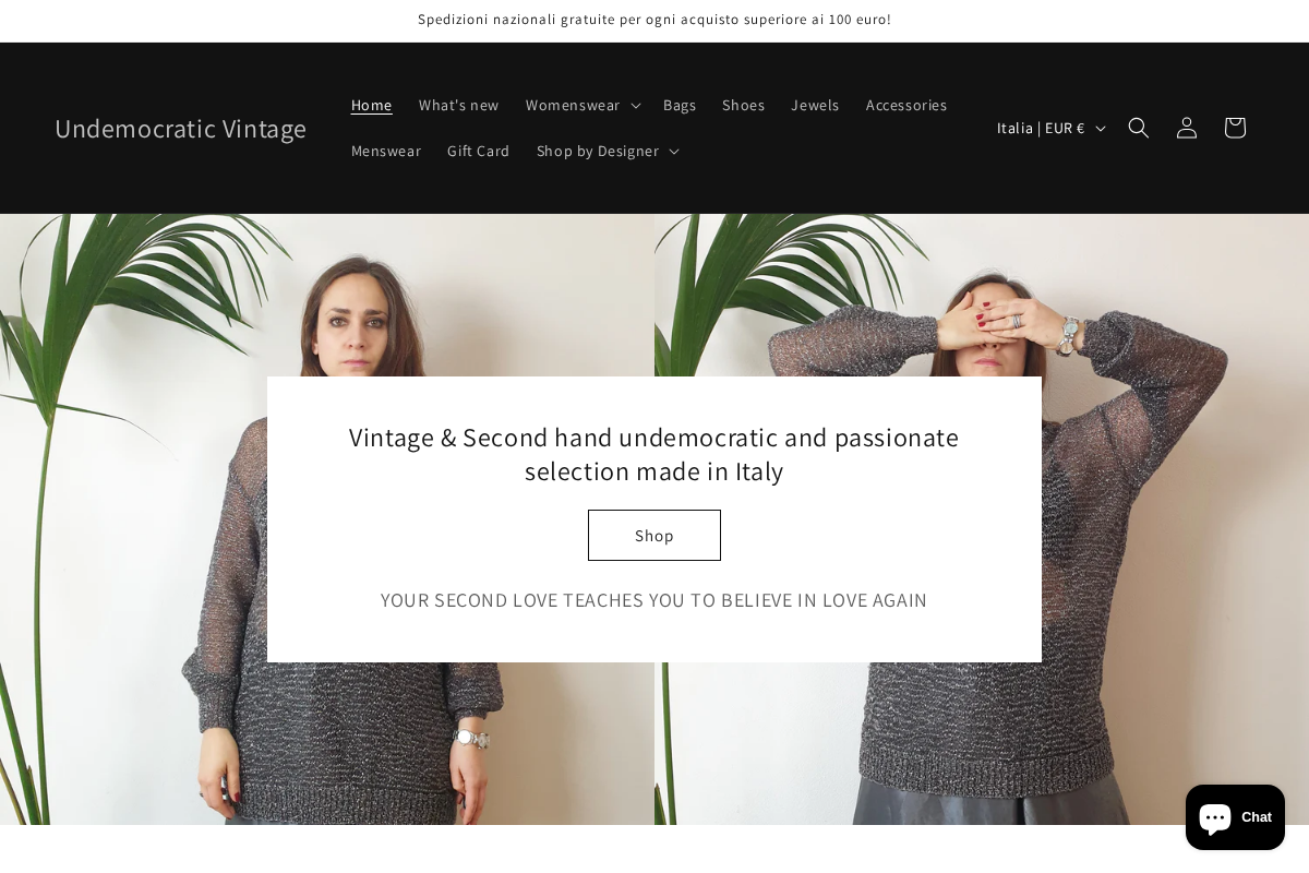 Undemocratic Vintage homepage screenshot