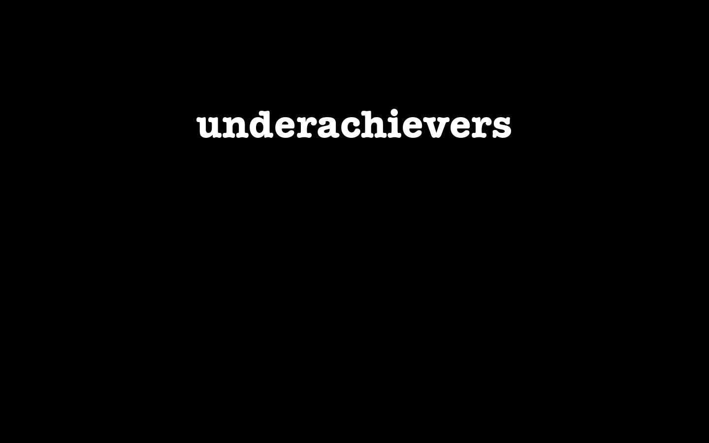 underachievers1996.com homepage screenshot