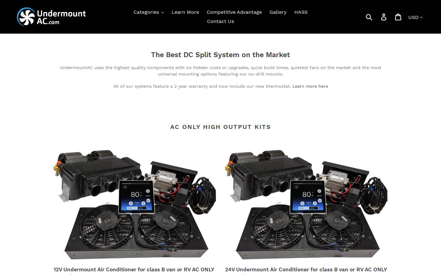 Undermountac homepage screenshot