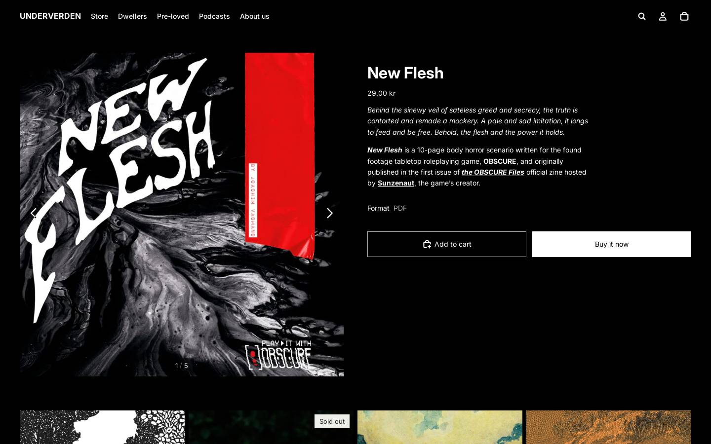 underverden.dk homepage screenshot
