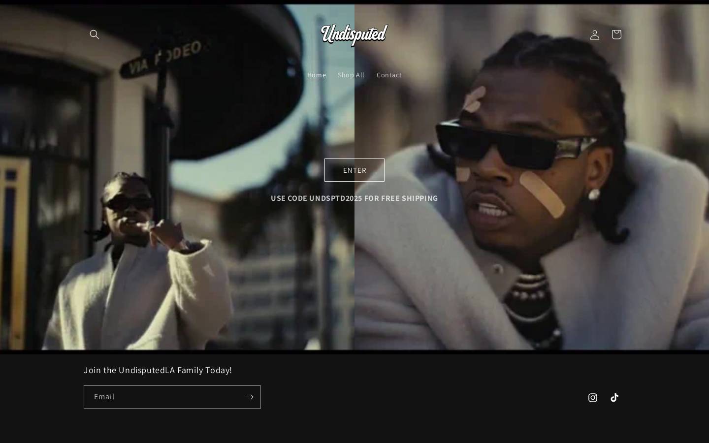 undisputedla.com homepage screenshot