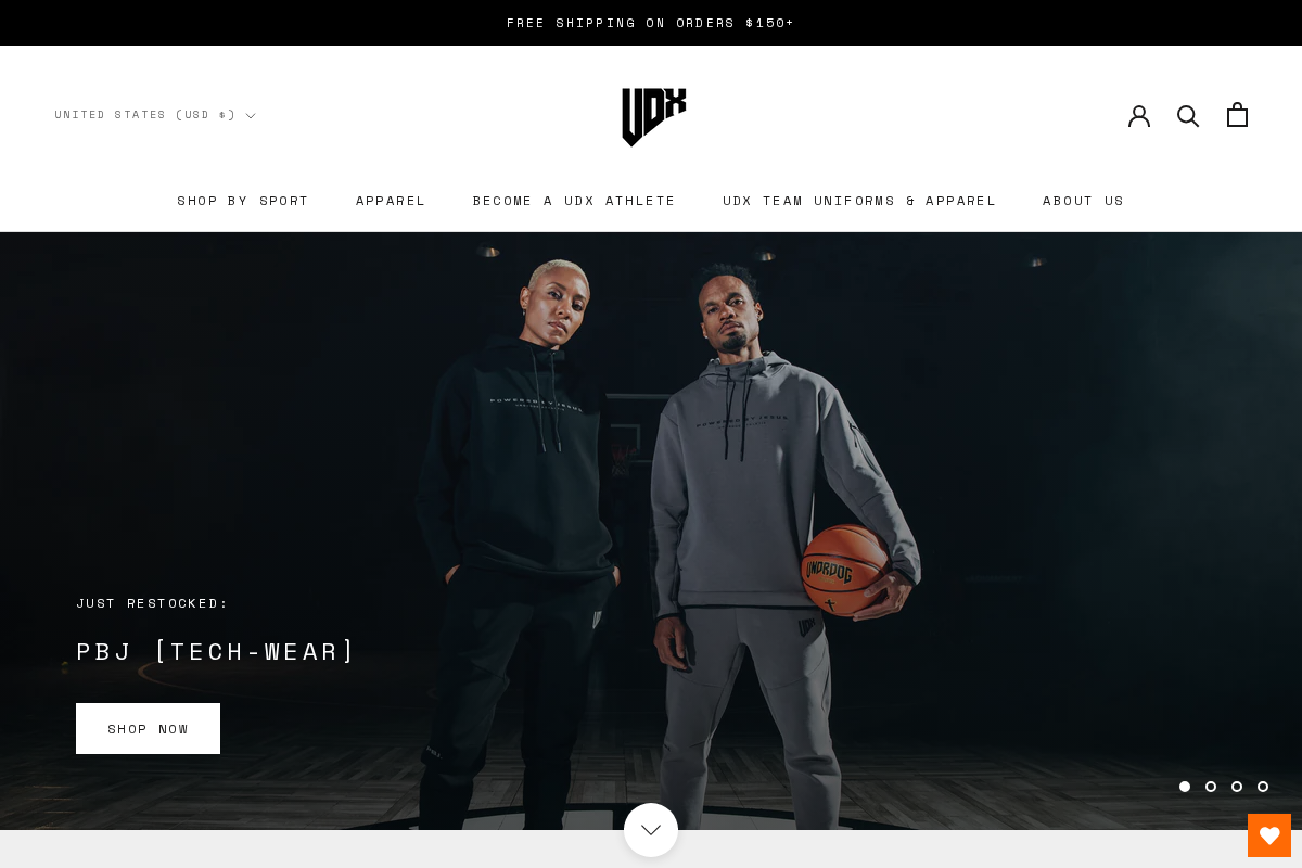 UNDRDOG ATHLETIX homepage screenshot