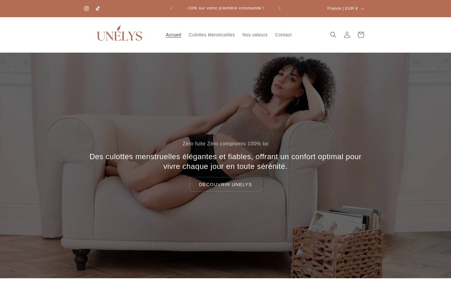 unelys.com homepage screenshot