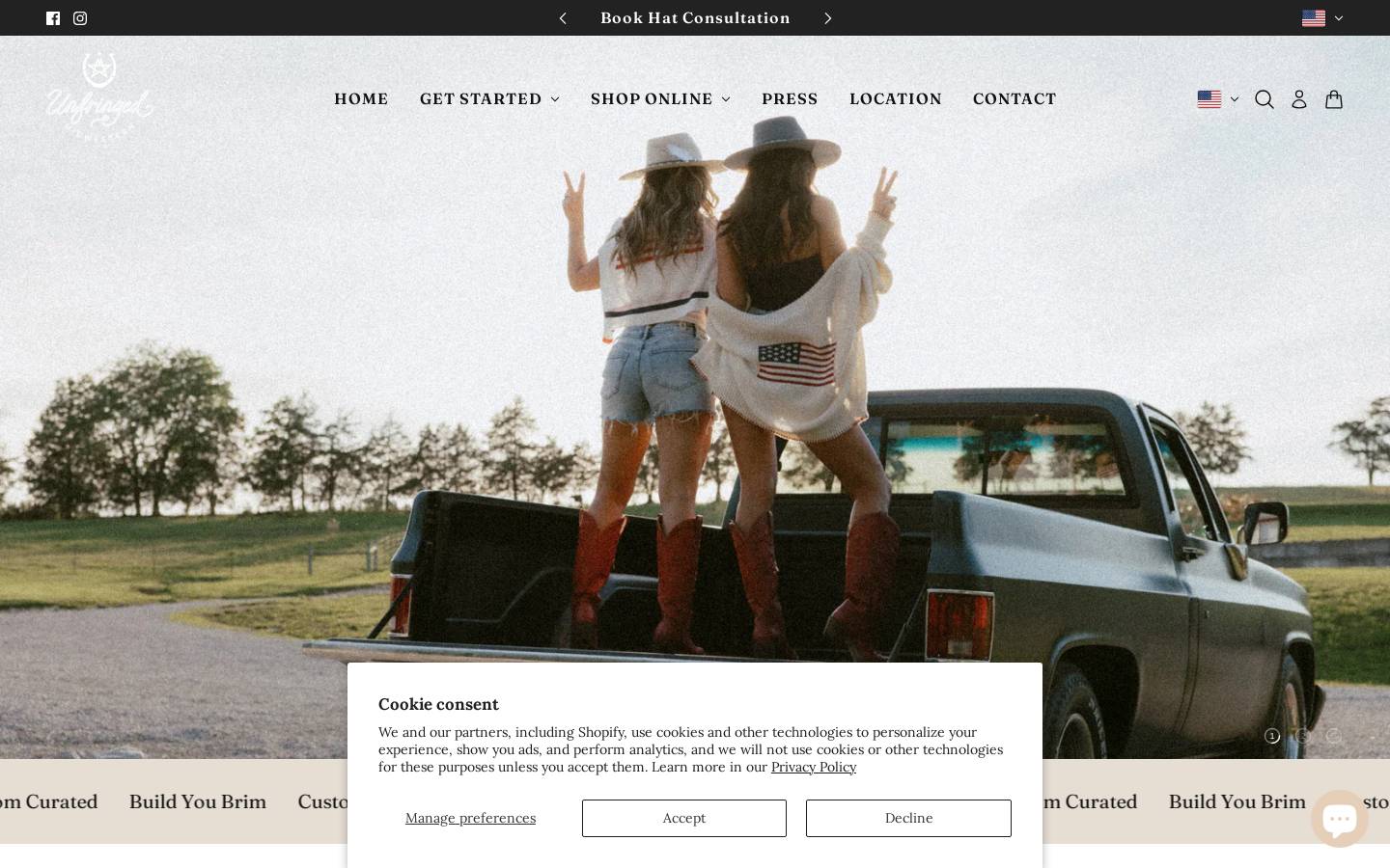 unfringedmidwestern.com homepage screenshot