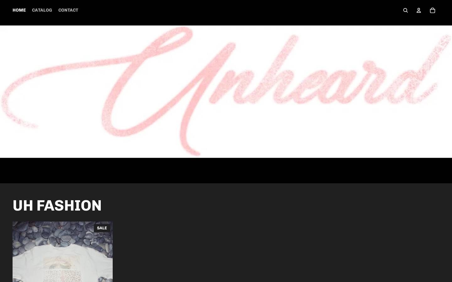unheardfashion.com homepage screenshot