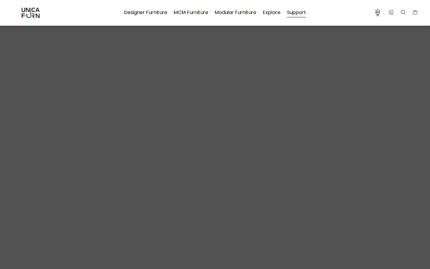 Unicafurn homepage screenshot
