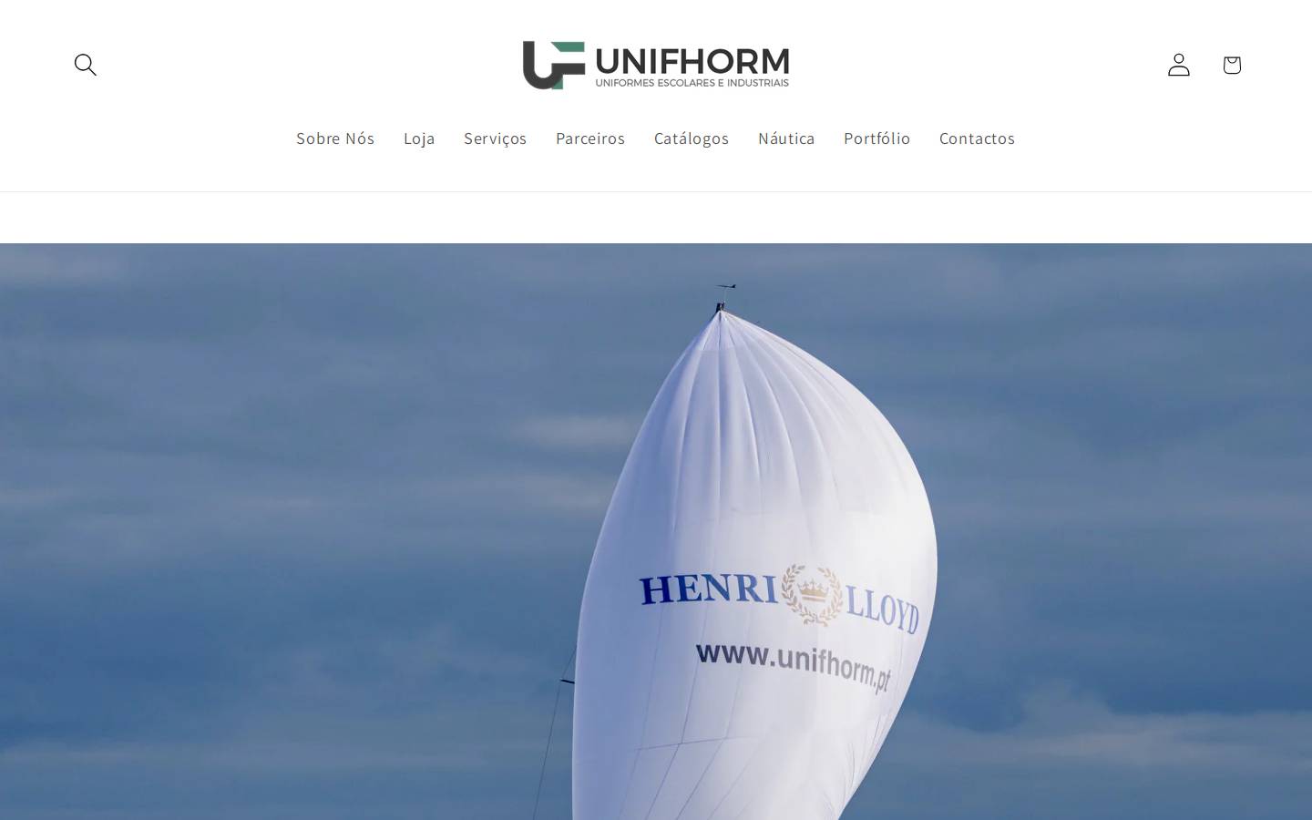 unifhorm.pt homepage screenshot