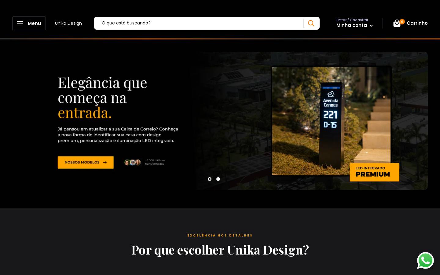 unikadesign.com.br homepage screenshot