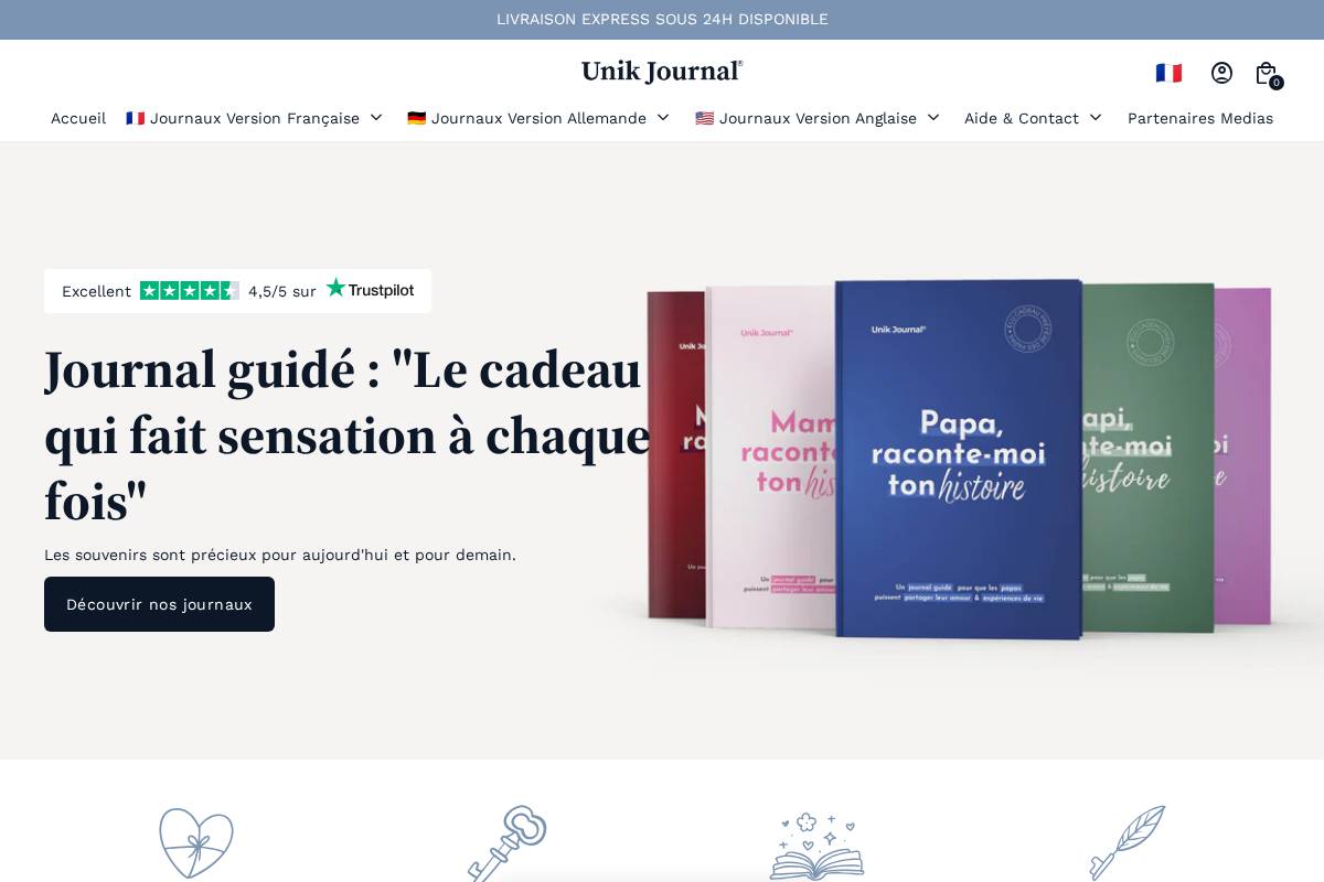 Unikjournal homepage screenshot