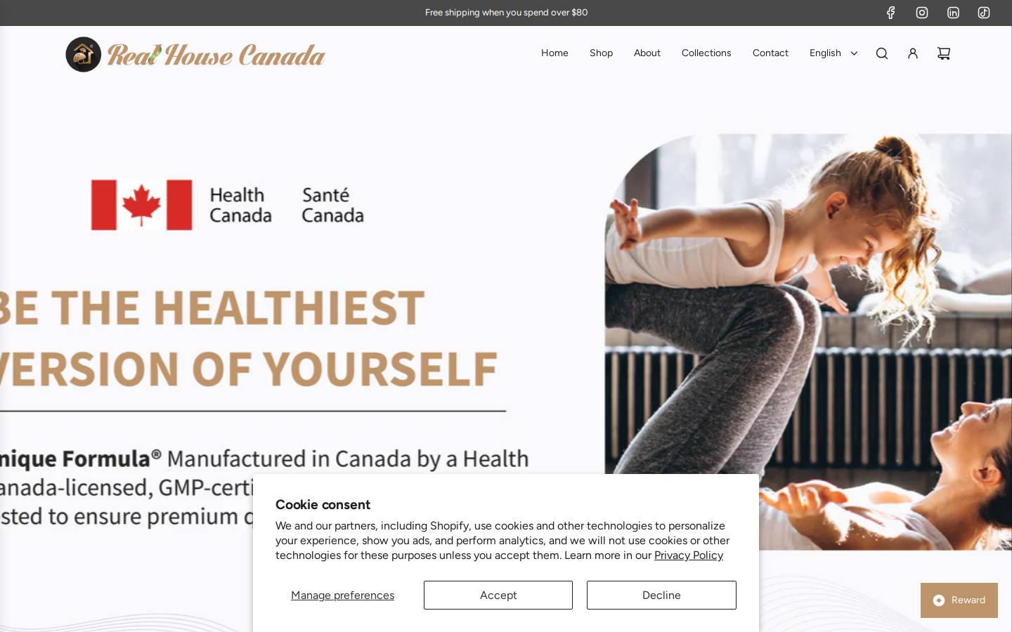 uniqueformula.ca homepage screenshot