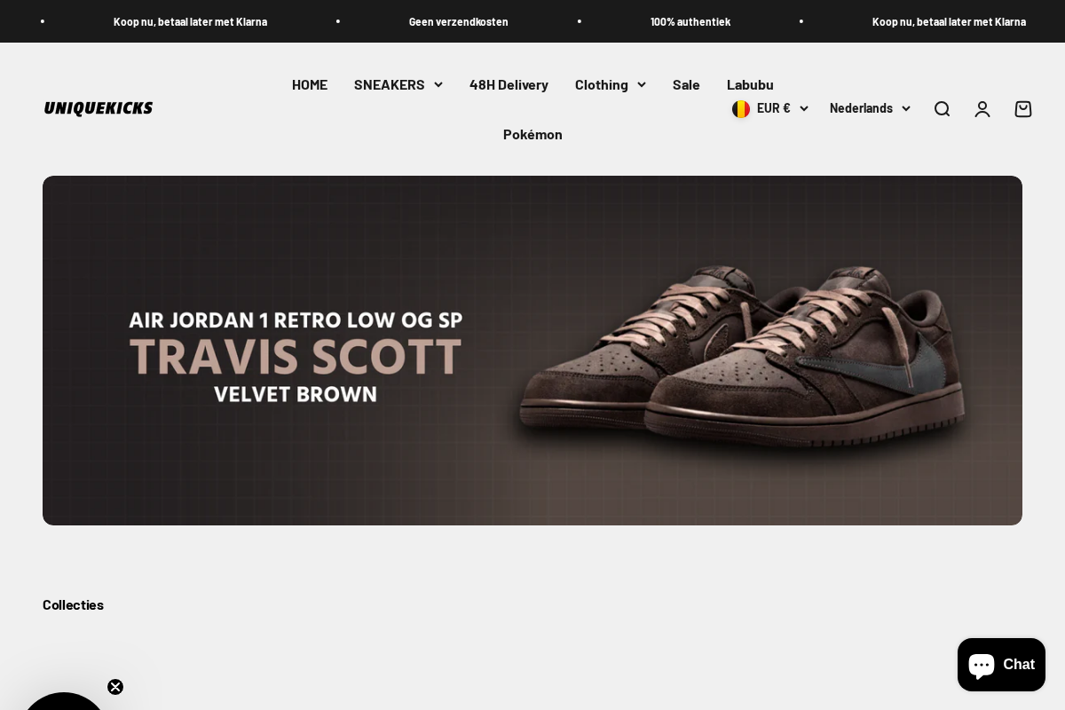 Uniquekicks homepage screenshot