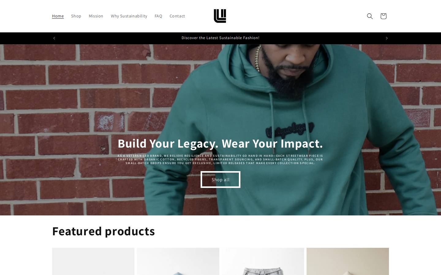 uniquelegacy.com homepage screenshot