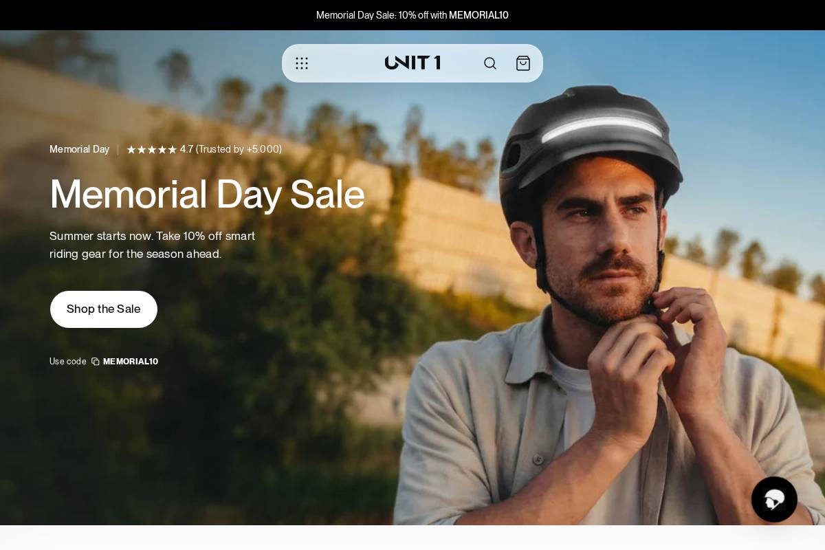 UNIT 1 homepage screenshot