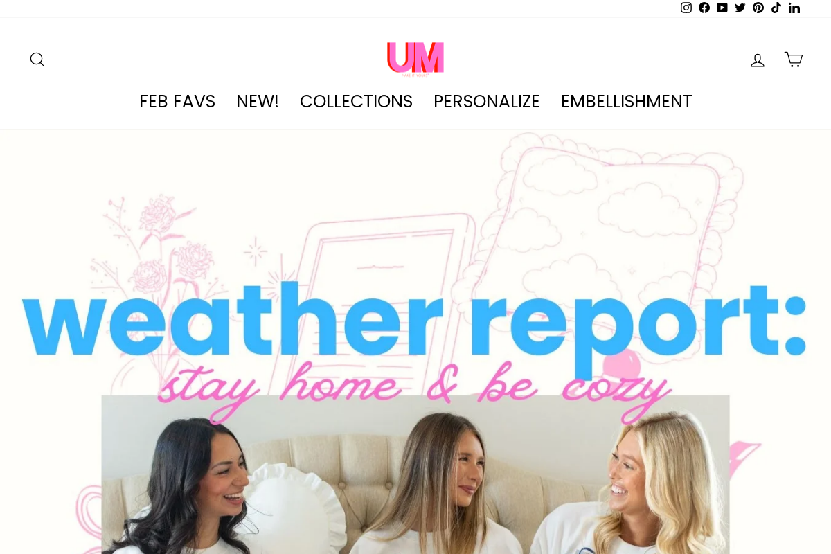 United Monograms homepage screenshot