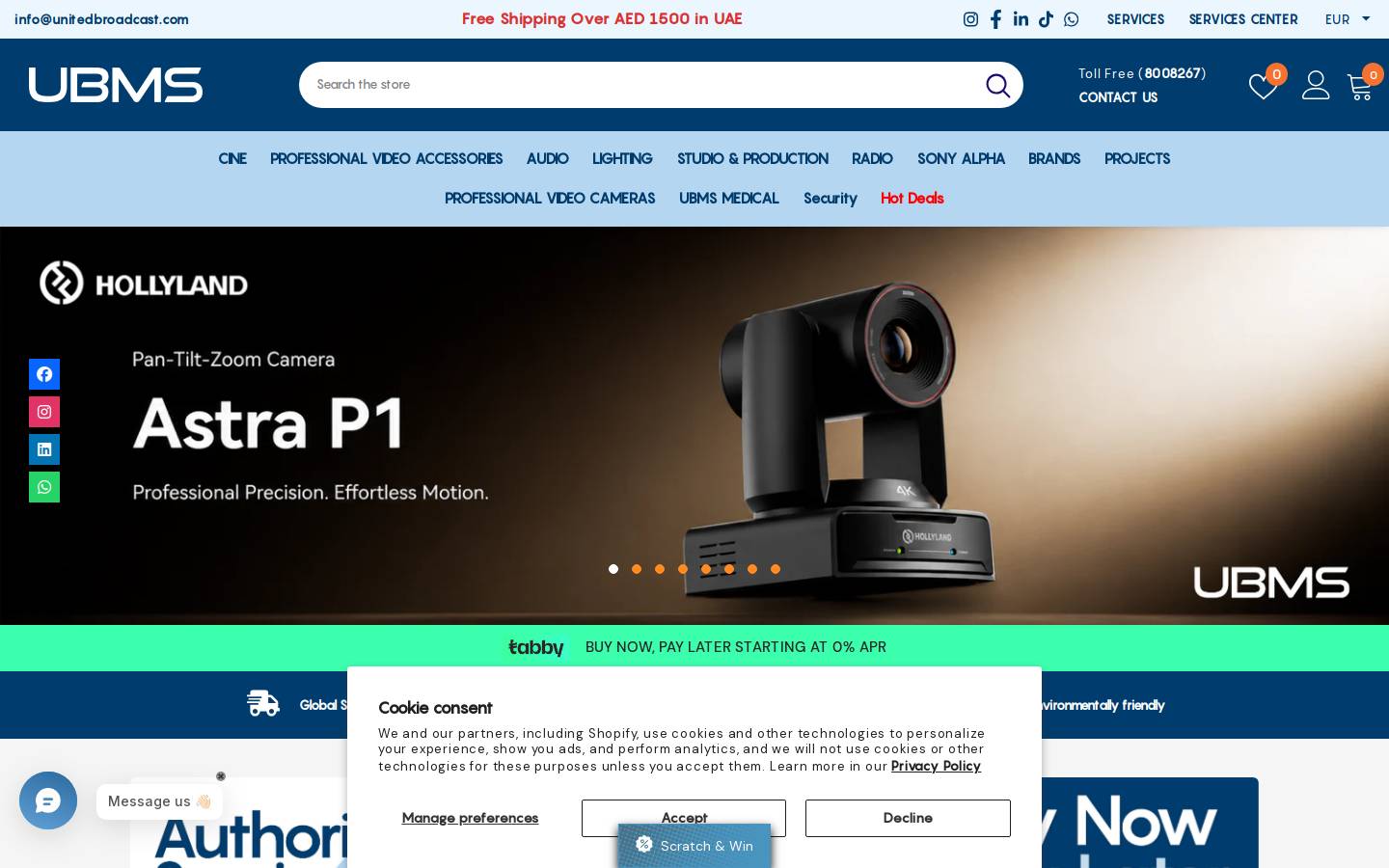 unitedbroadcast.com homepage screenshot