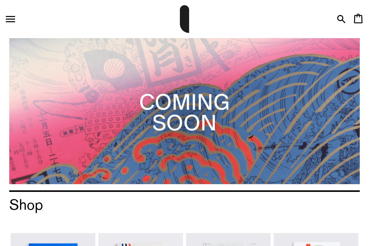 Unit Editions homepage screenshot