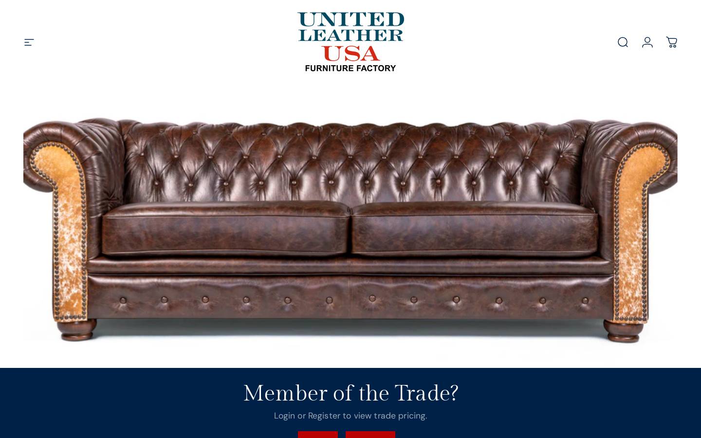 unitedleatherusa.com homepage screenshot