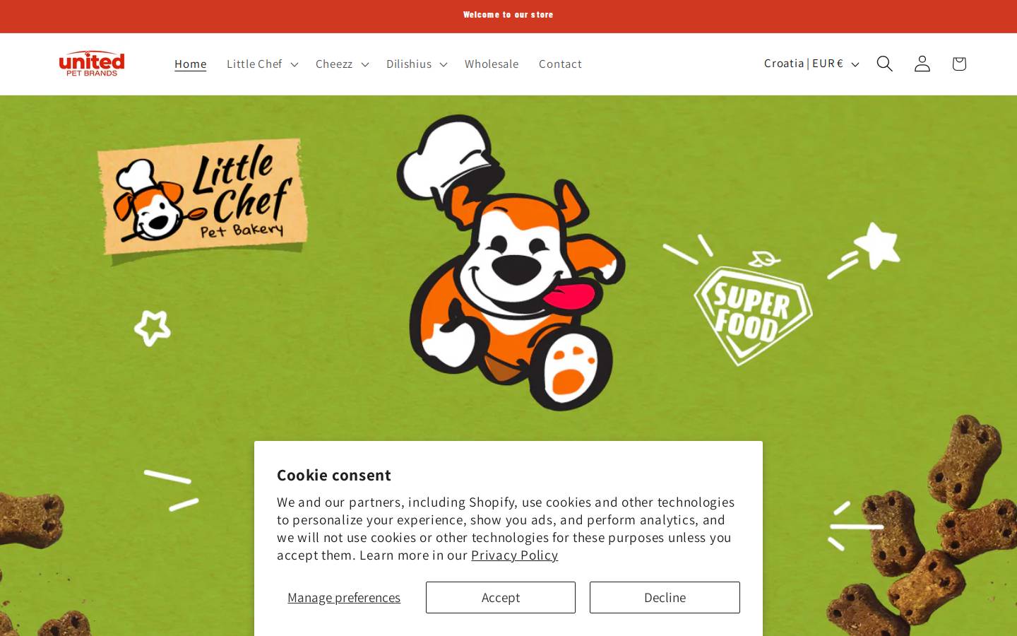 unitedpetbrands.com homepage screenshot