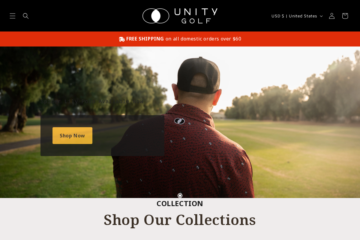 unitygolfco.com homepage screenshot