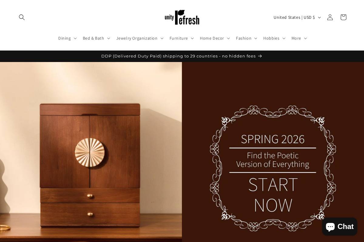 unityrefresh.com homepage screenshot