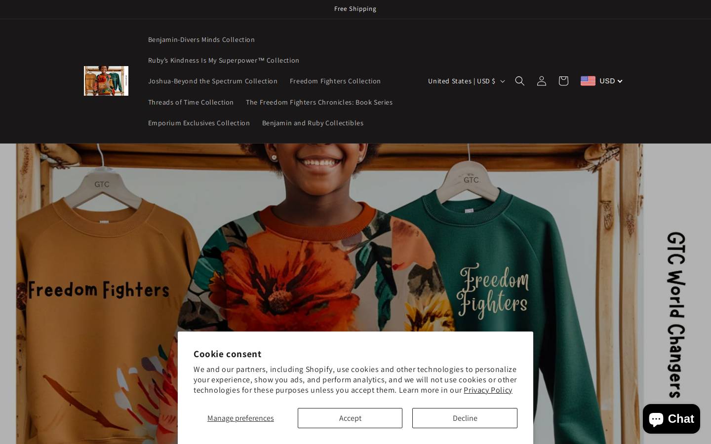 unitythreadsemporium.com homepage screenshot