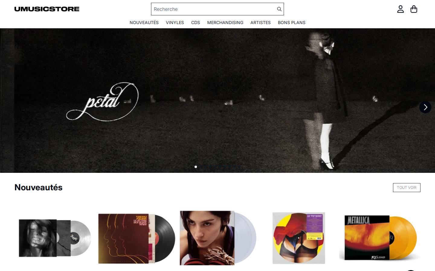 Universal Music Group homepage screenshot