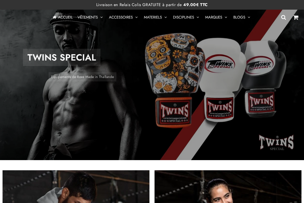 Univers Boxe homepage screenshot