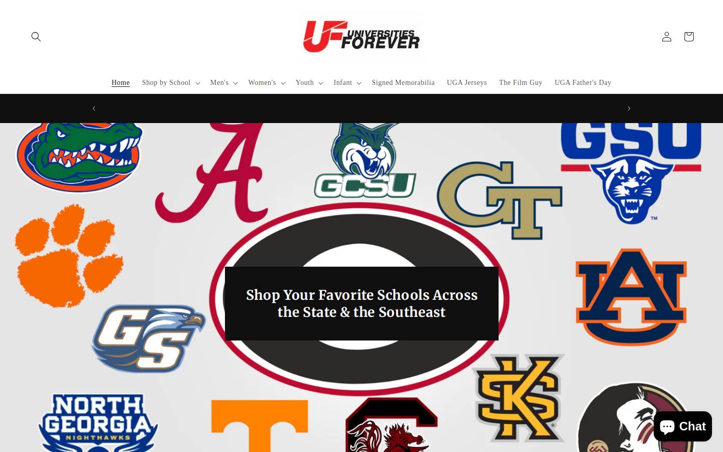 universitiesforever.com homepage screenshot