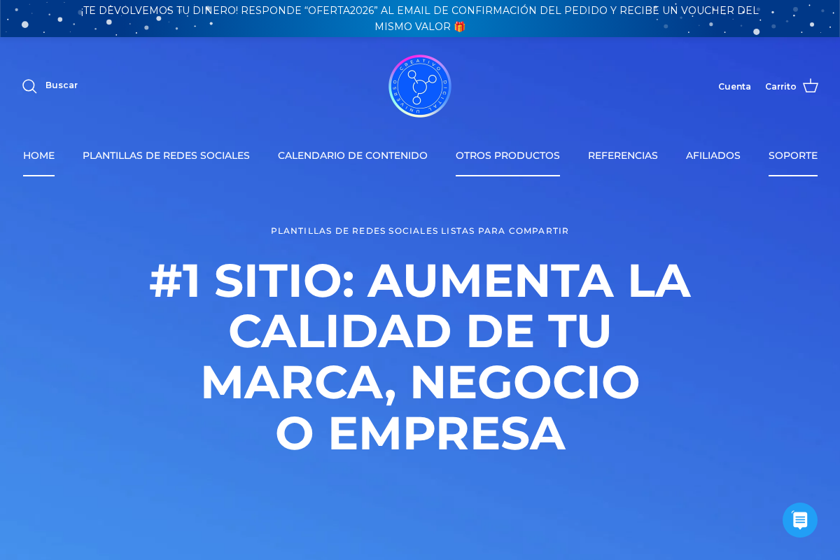 Universo Creativo Digital homepage screenshot