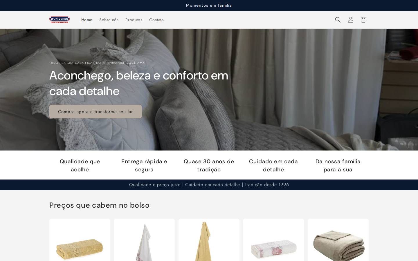 universodosenxovais.com.br homepage screenshot