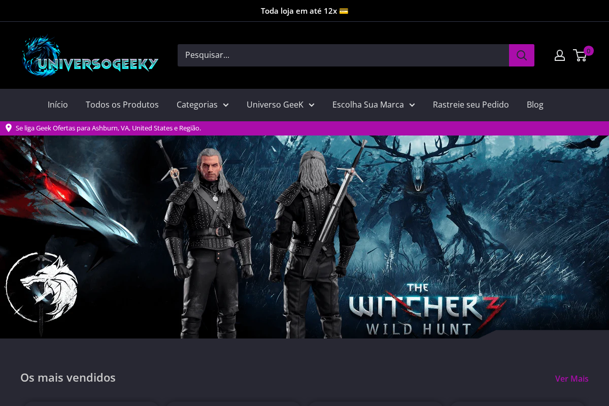 UniversoGeeky homepage screenshot