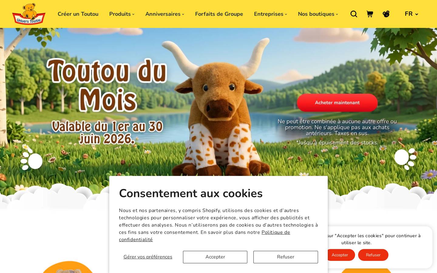 universtoutou.com homepage screenshot