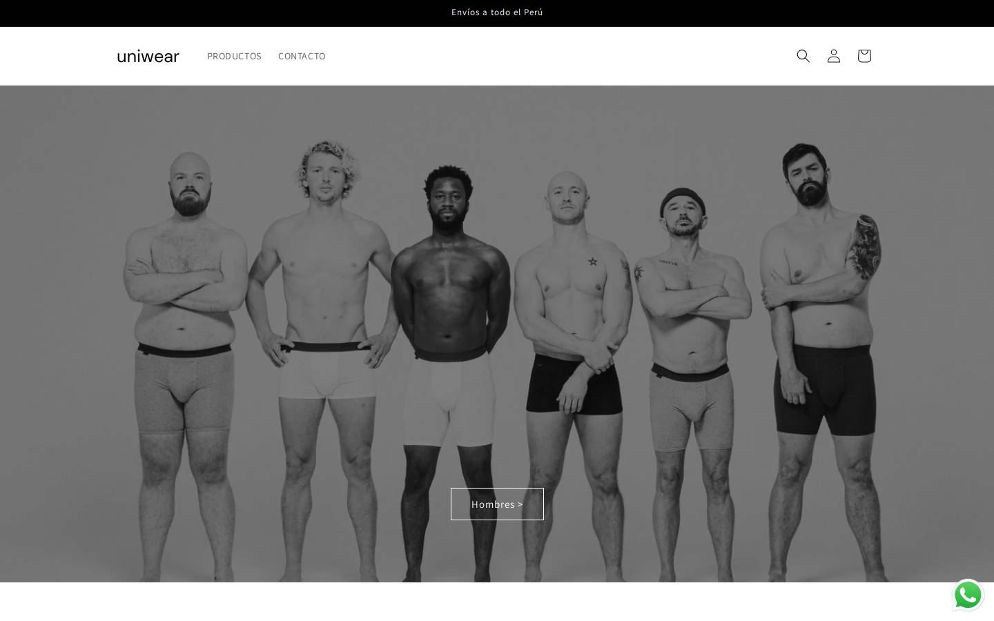 uniwearpe.com homepage screenshot
