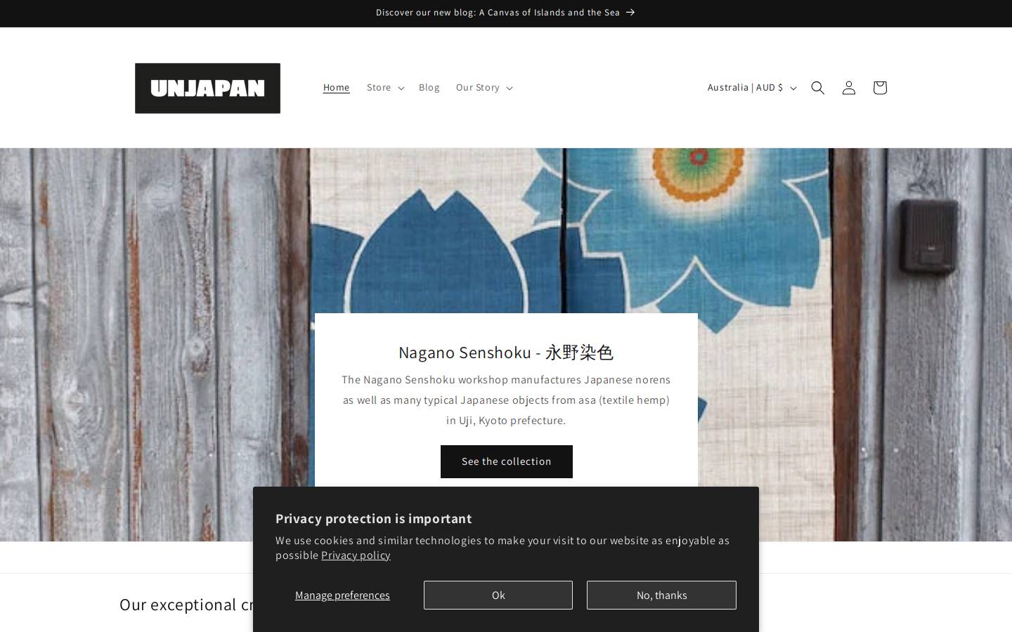 unjapan.jp homepage screenshot