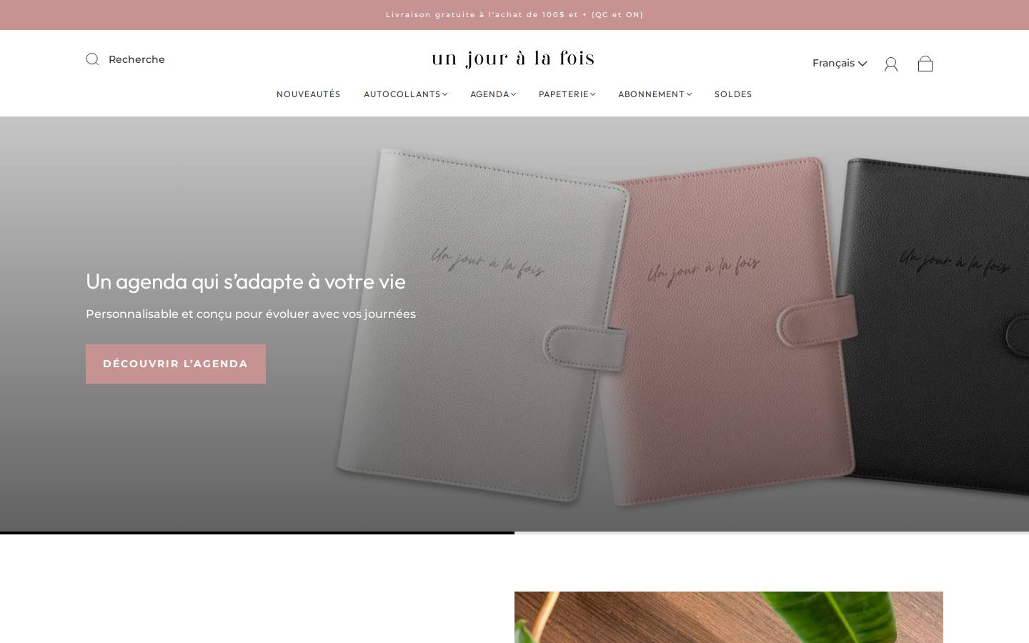 unjouralafois.ca homepage screenshot
